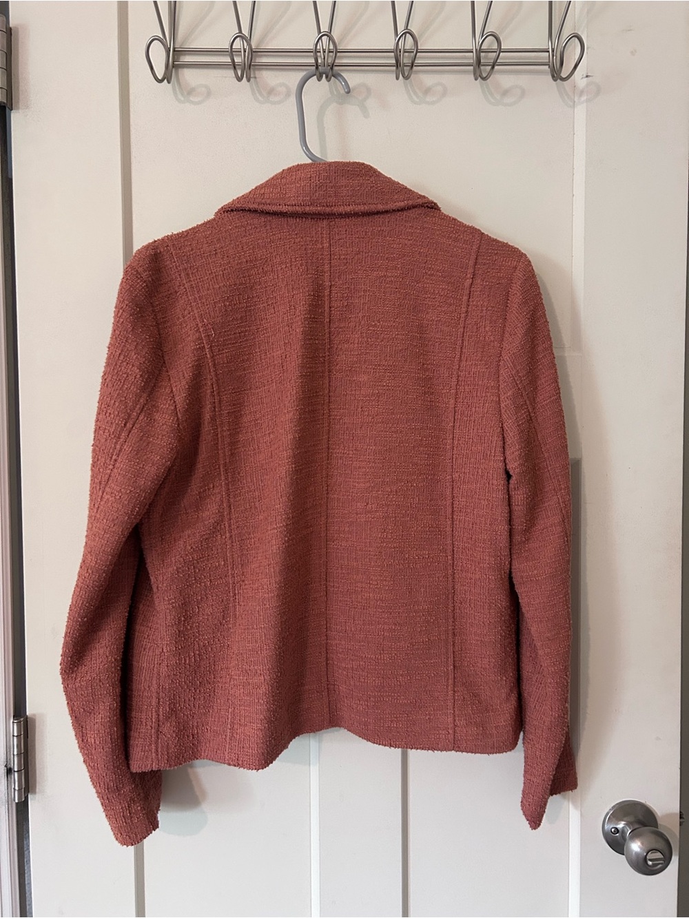 Nine West Rust-Colored Textured Blazer - Picture 4 of 5
